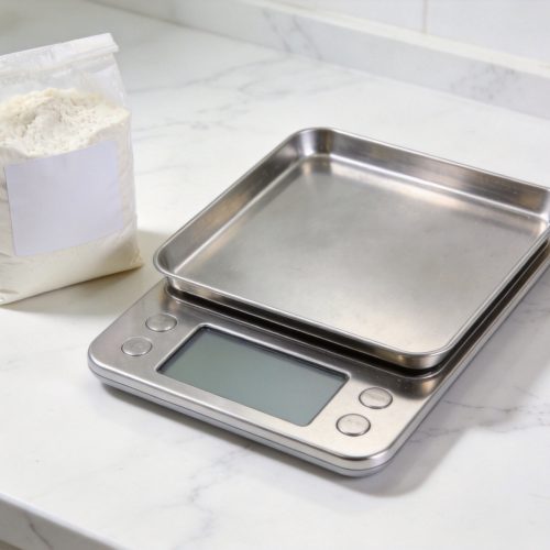 Stainless Steel Kitchen Scale with Tray